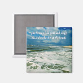 むしろビーチ | カスタムテキスト マグネット (正面/裏面)