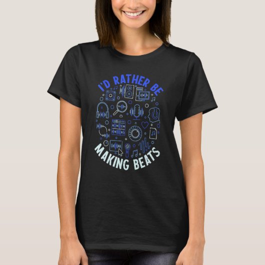 むしろビートビートメーカーを作っている動揺して Tシャツ (正面)