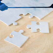 むしろビー遊ズ – ブルーホッケー選手 ジグソーパズル (側面)