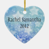 むしろフィギュアスケートのオーナメント、ハートが、加えます名前をあって下さい セラミックオーナメント (正面)