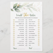 むしろブライダルの緑の葉 (正面)