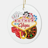 むしろベガスカジノギャンブラー賭博 セラミックオーナメント (左)