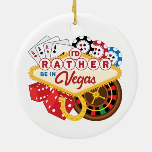 むしろベガスカジノギャンブラー賭博 セラミックオーナメント (裏面)