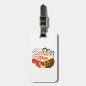 むしろベガスカジノギャンブラー賭博 ラゲッジタグ (正面縦)