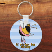 むしろミツバチの踊り キーホルダー (正面)