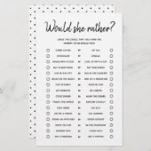 むしろミニマルな赤ちゃんシャワーの試合だろうか (正面/裏面)