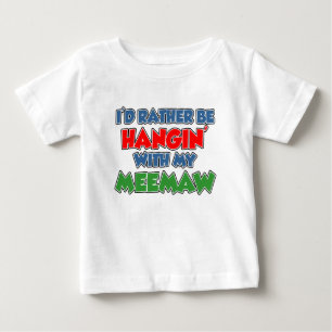 むしろミーモぶら下がったーに夢中になる ベビーTシャツ