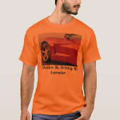 むしろレッドコルベットを運転している Tシャツ (正面)