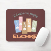 むしろレトロの演劇のEuchre マウスパッド (マウス)