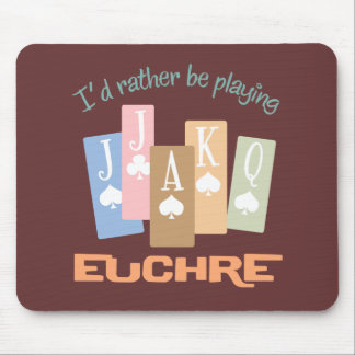 むしろレトロの演劇のEuchre マウスパッド