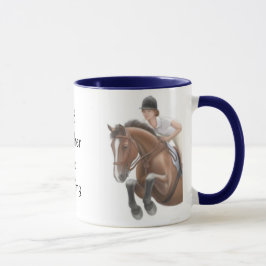 むしろ乗馬馬のマグがあって下さい マグカップ