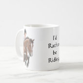 むしろ乗馬馬のマグがあって下さい マグカップ (正面左)