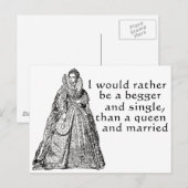 むしろ乞食になる ポストカード (正面/裏面)