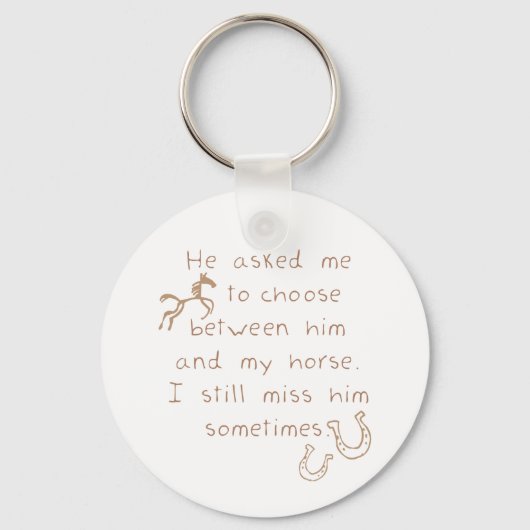 むしろ保馬に キーホルダー (正面)