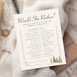 むしろ冬の赤ちゃんシャワーのゲームをする