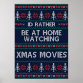 むしろ家でクリスマス映画を見ている ポスター (正面)
