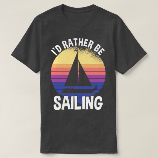 むしろ帆走している Tシャツ (デザイン正面)