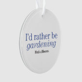 むしろ庭いじりをしています オーナメント (正面)