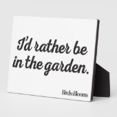 むしろ庭にいる方がいい フォトプラーク (側面)