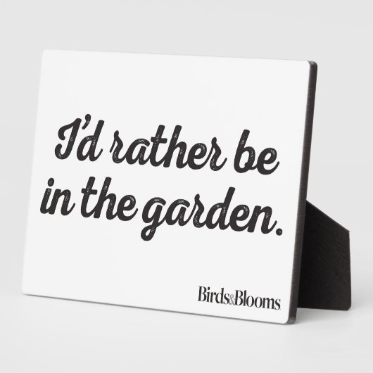 むしろ庭にいる方がいい フォトプラーク (側面)