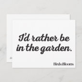 むしろ庭にいる ポストカード (正面/裏面)