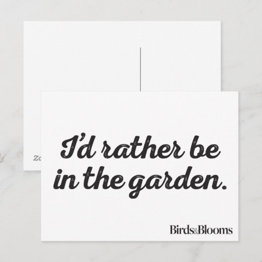 むしろ庭にいる ポストカード (正面/裏面)