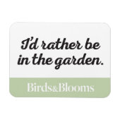 むしろ庭にいる マグネット (横)