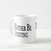 むしろ投資しています コーヒーマグカップ (正面左)