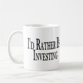 むしろ投資しています コーヒーマグカップ (左)