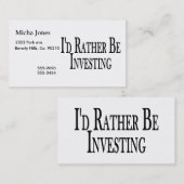むしろ投資しています 名刺 (正面/裏面)