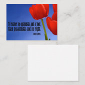 「むしろ楽観主義になれ」感動的引用文 ノートカード (正面/裏面)