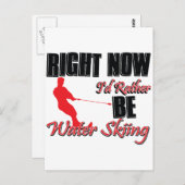 むしろ水上スキーをする ポストカード (正面/裏面)