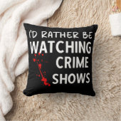 むしろ犯罪番組の装飾用クッションを見たい クッション (ブランケット)
