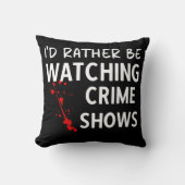 むしろ犯罪番組の装飾用クッションを見たい クッション (正面)