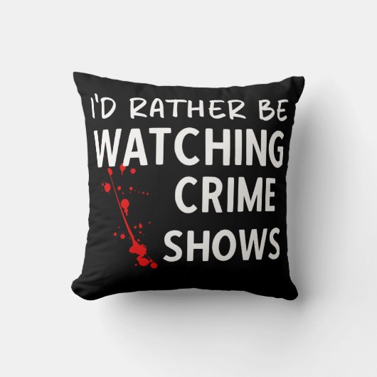 むしろ犯罪番組の装飾用クッションを見たい クッション (正面)