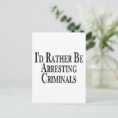 むしろ犯罪者を逮捕する ポストカード (スタンド正面)
