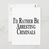 むしろ犯罪者を逮捕する ポストカード (正面/裏面)