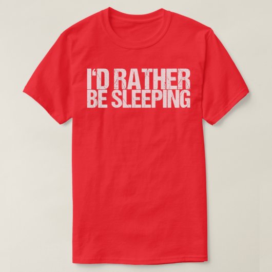むしろ眠っている Tシャツ (デザイン正面)