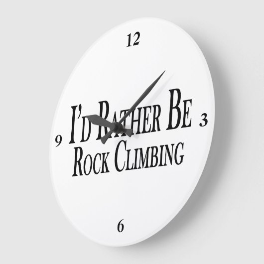 むしろ石の登山があって下さい ラージ壁時計 (傾斜)