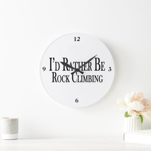 むしろ石の登山があって下さい ラージ壁時計 (ホーム)