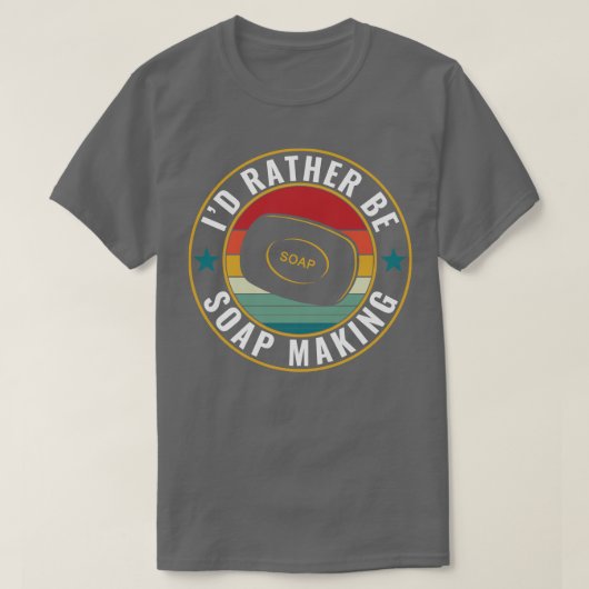 むしろ石鹸を作るおもしろいことになる Tシャツ (デザイン正面)