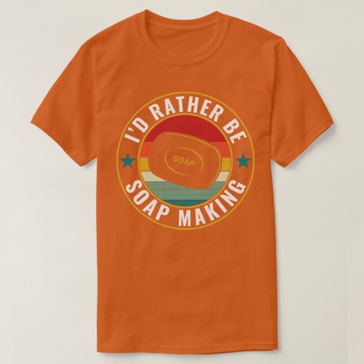 むしろ石鹸を作るおもしろいことになる Tシャツ (デザイン正面)