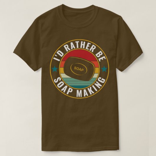 むしろ石鹸を作るおもしろいことになる Tシャツ (デザイン正面)
