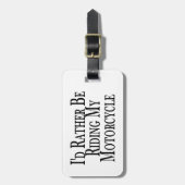 むしろ私のオートバイに乗っています ラゲッジタグ (正面縦)