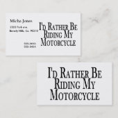 むしろ私のオートバイに乗っています 名刺 (正面/裏面)
