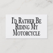 むしろ私のオートバイに乗っています 名刺 (裏面)