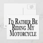 むしろ私のバイクに乗っている ポストカード (正面/裏面)