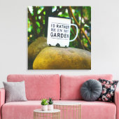 むしろ私の庭のノベルティ おもしろい キャンバスプリント (インサイチュ (リビング))