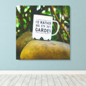 むしろ私の庭のノベルティ おもしろい キャンバスプリント (インサイチュ (ウッドフロア))