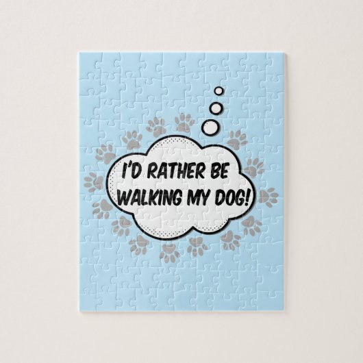 むしろ私の犬の歩くになる ジグソーパズル (縦)